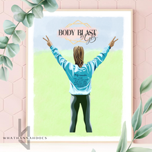 Load image into Gallery viewer, Custom Colour Block Style Digitally Drawn Artwork