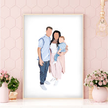 Load image into Gallery viewer, Custom Colour Block Style Digitally Drawn Artwork