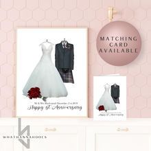 Load image into Gallery viewer, Custom Illustration Wedding Outfits