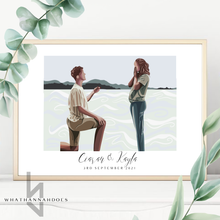 Load image into Gallery viewer, Custom Colour Block Style Digitally Drawn Artwork