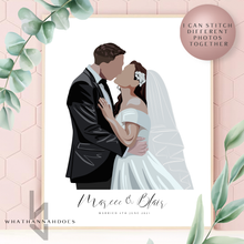 Load image into Gallery viewer, Custom Colour Block Style Digitally Drawn Artwork