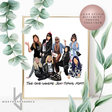 Load image into Gallery viewer, Custom Colour Block Style Digitally Drawn Artwork