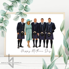 Load image into Gallery viewer, Custom Colour Block Style Digitally Drawn Artwork