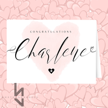 Load image into Gallery viewer, Congratulations Card Personalise your Names