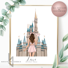 Load image into Gallery viewer, Best Friends At Disney Line Up Back Portrait Family