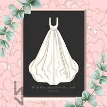 Load image into Gallery viewer, Custom Illustration Wedding Outfits