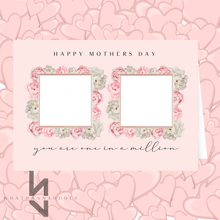 Load image into Gallery viewer, Happy Birthday Flower Photo Frame A5 Card