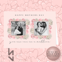 Load image into Gallery viewer, Happy Birthday Flower Photo Frame A5 Card