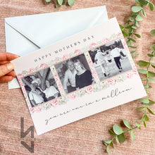 Load image into Gallery viewer, Happy Birthday Flower Photo Frame A5 Card