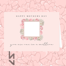 Load image into Gallery viewer, Happy Birthday Flower Photo Frame A5 Card
