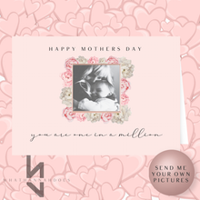 Load image into Gallery viewer, Happy Birthday Flower Photo Frame A5 Card