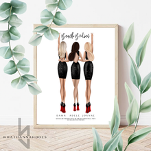 Load image into Gallery viewer, Friends Standing Up Back Portrait Line Up