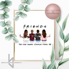 Load image into Gallery viewer, Best Friends Sitting Down Back Portrait Line Up