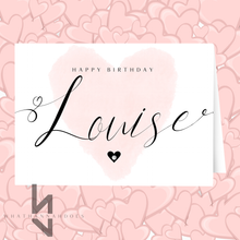 Load image into Gallery viewer, Happy Birthday Card Personalise your Name