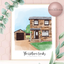 Load image into Gallery viewer, Sketch Style Home Digitally Drawn Artwork