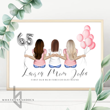 Load image into Gallery viewer, Best Friends Sitting Down Back Portrait Line Up