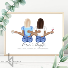 Load image into Gallery viewer, Best Friends Sitting Down Back Portrait Line Up