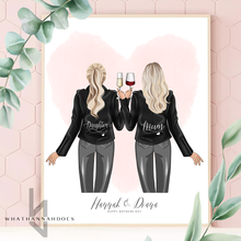 Load image into Gallery viewer, Leather Jacket Line Up Family Friends Portrait