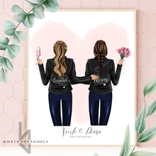 Load image into Gallery viewer, Leather Jacket Line Up Family Friends Portrait