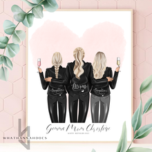 Load image into Gallery viewer, Leather Jacket Line Up Family Friends Portrait