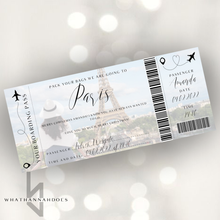 Load image into Gallery viewer, Boarding Pass Design for Gift Giving Voucher
