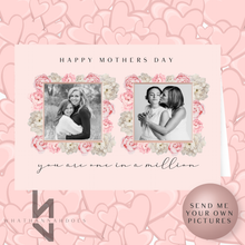 Load image into Gallery viewer, Happy Birthday Flower Photo Frame A5 Card
