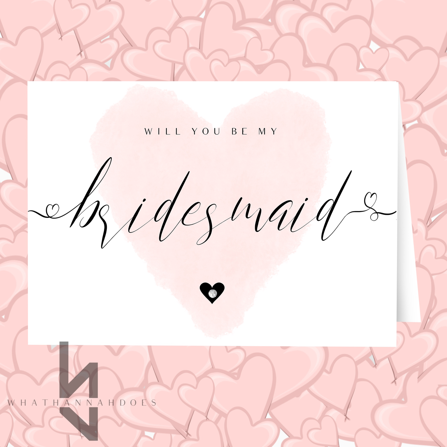 Will You Be My Bridesmaid A5 Card