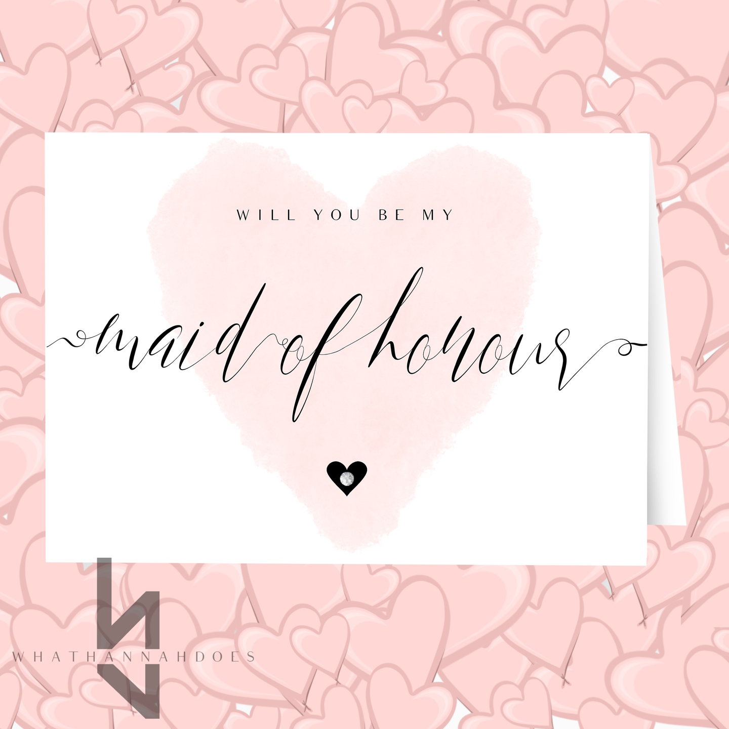 Will You Be My Maid Of Honour A5 Card